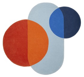 Bild på BLAFRE Ullmatta (Orange/Blue)