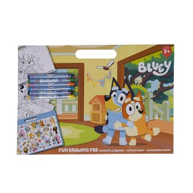Bild på Bluey Konstnärsblock med pennor och stickers