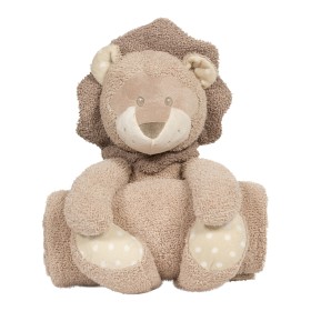 Bild på Bo Jungle Fleecefilt och Gosedjur Kenzi Lion