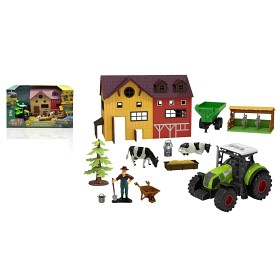 Bild på Bondgård med djur o traktor