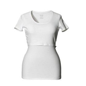 Bild på Boob Amningstopp med kort ärm White (L)