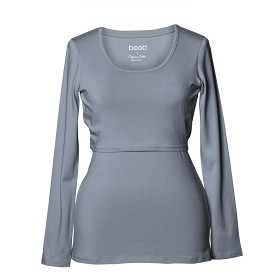 Bild på Boob Amningströja lång ärm (Blå) (XL)