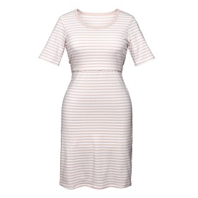 Bild på Boob Night Dress White/Soft Pink