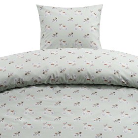 Bild på Borganäs Påslakanset 150x210 cm Plingeling (Grön)