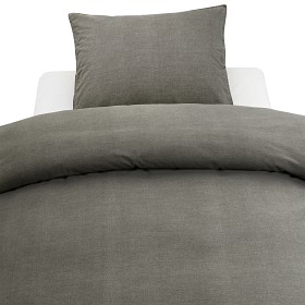Bild på Borganäs Påslakanset 150x210 cm Washed (Grå)