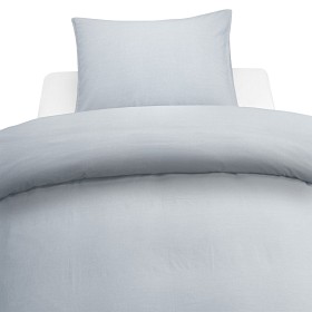 Bild på Borganäs Påslakanset Washed Spjälsäng (Blå)