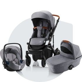 Bild på Britax Smile III Duovagn och Baby Safe I-Size² babyskydd