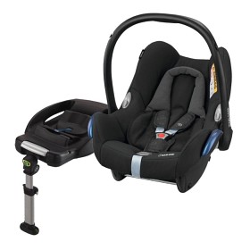 Bild på CabrioFix Babyskydd och bilstolsbas (Essential Black)