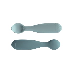 Bild på Cam Cam Skedar Silikon 2-p Regnbåge (Blue Mix)