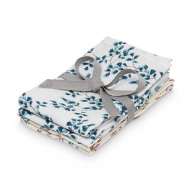Bild på Cam Cam Tvättlappar Muslin 4-p (Pressed Leaves rose, Fiori)