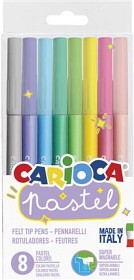 Bild på Carioca Fiberpennor Pastell (8-pack)