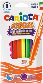 Bild på Carioca Neonfiberpennor 8 st