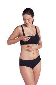 Bild på Carriwell AmningsBH vadderad utan sömmar (Svart XL)