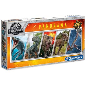 Bild på Clementoni Panorama Pussel Jurassic World 1000 bitar