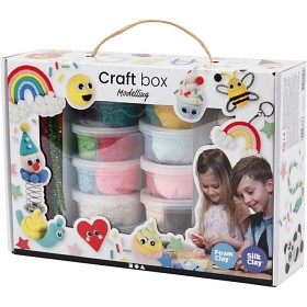 Bild på Creativ Company Foam Clay och Silk Clay i temaask (Mix)