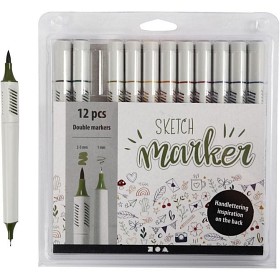 Bild på Creativ Company Sketch Marker 12 st (Dova färger)
