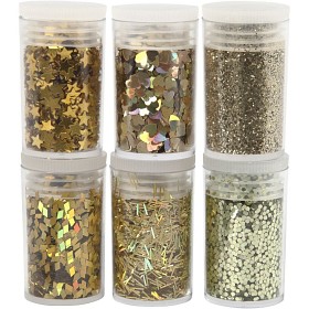 Bild på Creativ Company Glitter och paljetter (Guld)