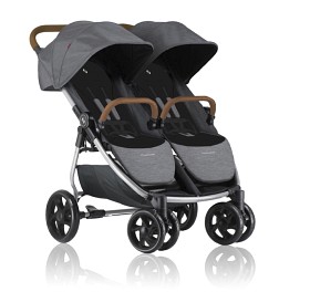 Bild på Crescent Duo Lightway Syskonvagn (Grey Melange)