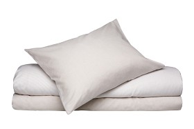 Bild på Classic Textiles Påslakanset Vagn/Vagga Runmarö (Linne/Vit)