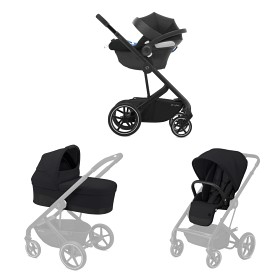 Bild på Cybex Balios S Barnvagnspaket med Babyskydd (Deep Black)