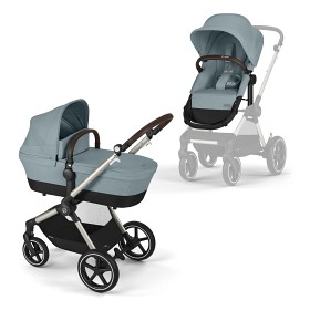 Bild på Cybex Eos Lux Duovagn (Taupe/Sky Blue)
