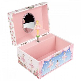 Bild på Dacapo Silver Smyckeskrin Ballerina och Rosor