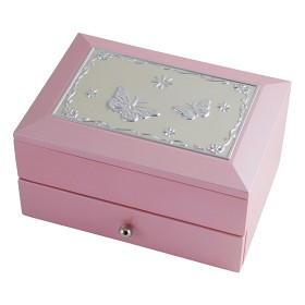Bild på Dacapo Silver Smyckeskrin med låda (Rosa)