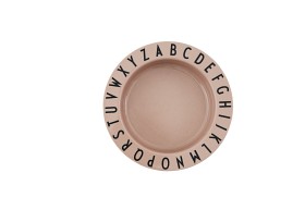 Bild på Design Letters ABC Djup Tallrik (Rosa)