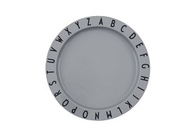 Bild på Design Letters ABC Tallrik (Grå)