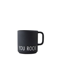 Bild på Design Letters Favoritkopp med Handtag You Rock (Svart)