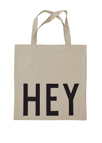 Bild på Design Letters Favourite Tygpåse Hey (Beige)