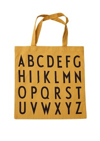 Bild på Design Letters Favourite Tygpåse ABC Mustard (Gul)