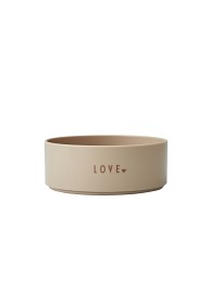Bild på Design Letters Skål Tritan Mini Love (Beige)