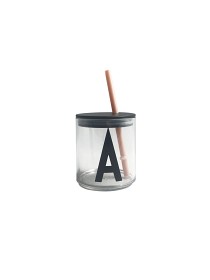 Bild på Design Letters Sugrör med Lock (Nude)