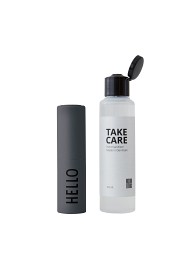 Bild på Design Letters Take Care Handsprit 100 ml + Refillflaska 20 ml Hello (Mörkgrön)