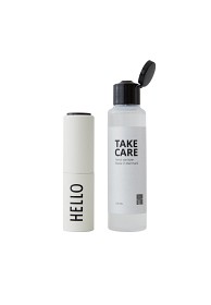 Bild på Design Letters Take Care Handsprit 100 ml + Refillflaska 20 ml Hello (Vit)