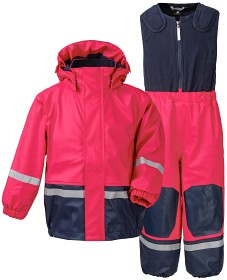 Bild på Didriksons Boardman Fodrat Regnställ (Fuschia)