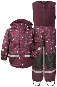 Bild på Didriksons Boardman Printed Kids Set (Plum terazzo)