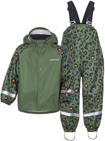 Bild på Didriksons Slaskeman Regnställ (Camo Green) Strl 80