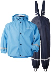 Bild på Didriksons Slaskeman Regnställ (Malibu Blue) (120)