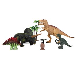 Bild på Dinosaurier 4 st T-rex med ljud och ljus