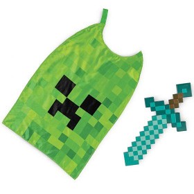 Bild på Disguise Minecraft Cape och skumsvärd
