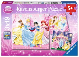Bild på Ravensburger Pussel Disney Princess (3x49 bitar)