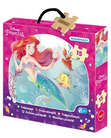 Bild på Disney Princess The Little Mermaid Askpussel i trä (15-bitar)