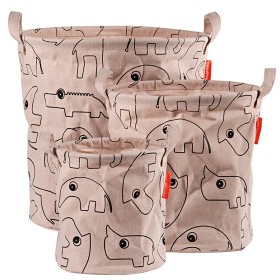 Bild på Done By Deer Förvaringskorgar 3-pack Contour (Rosa)