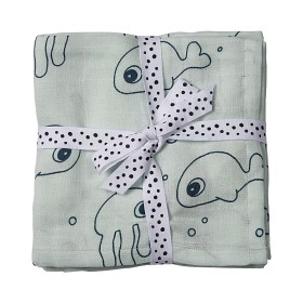 Bild på Done by Deer Sea Friends Filtar 70x70cm 2-pack (Blå)