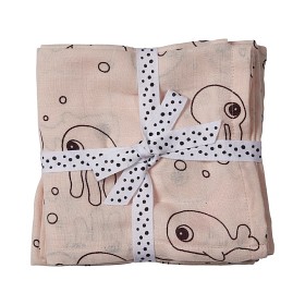 Bild på Done by Deer Sea Friends Filtar 70x70cm 2-pack (Rosa)
