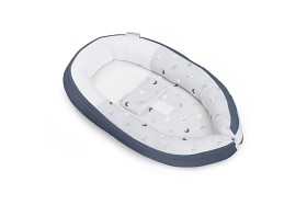 Bild på Doomoo Babynest (Måne Blå/Grå)