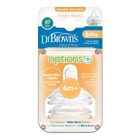 Bild på Dr Brown Wide-Neck Dinapp Options+ strl 3 2-pack