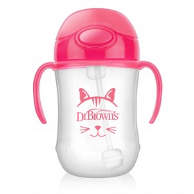 Bild på Dr Brown Sugrörsmugg 270ml (Rosa)